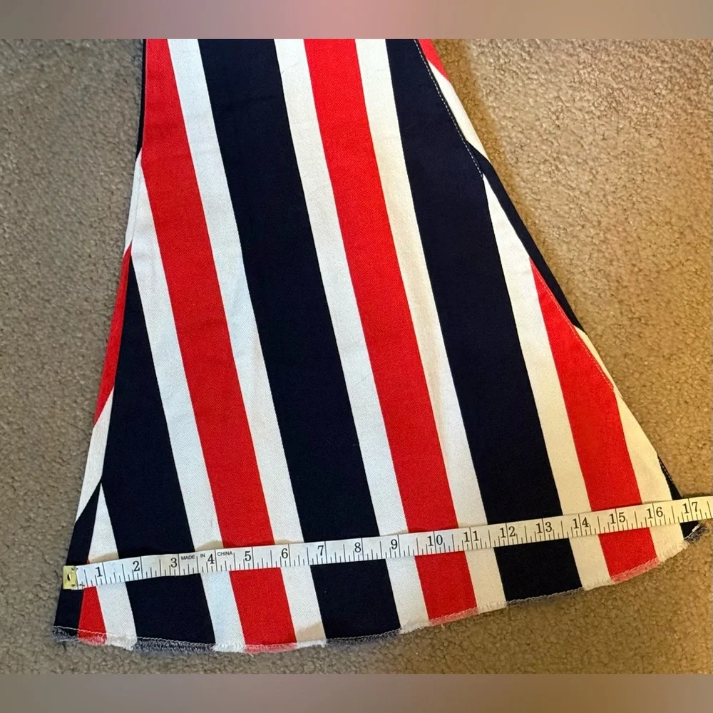 Peach Love NWOT Full of Pride Flare Pants in Red, White, and Blue size small - Picture 10 of 15